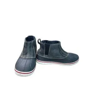 CROCS | Shoes | Crocs Mens Black Leather Rubber Winter Lined  display picture 1